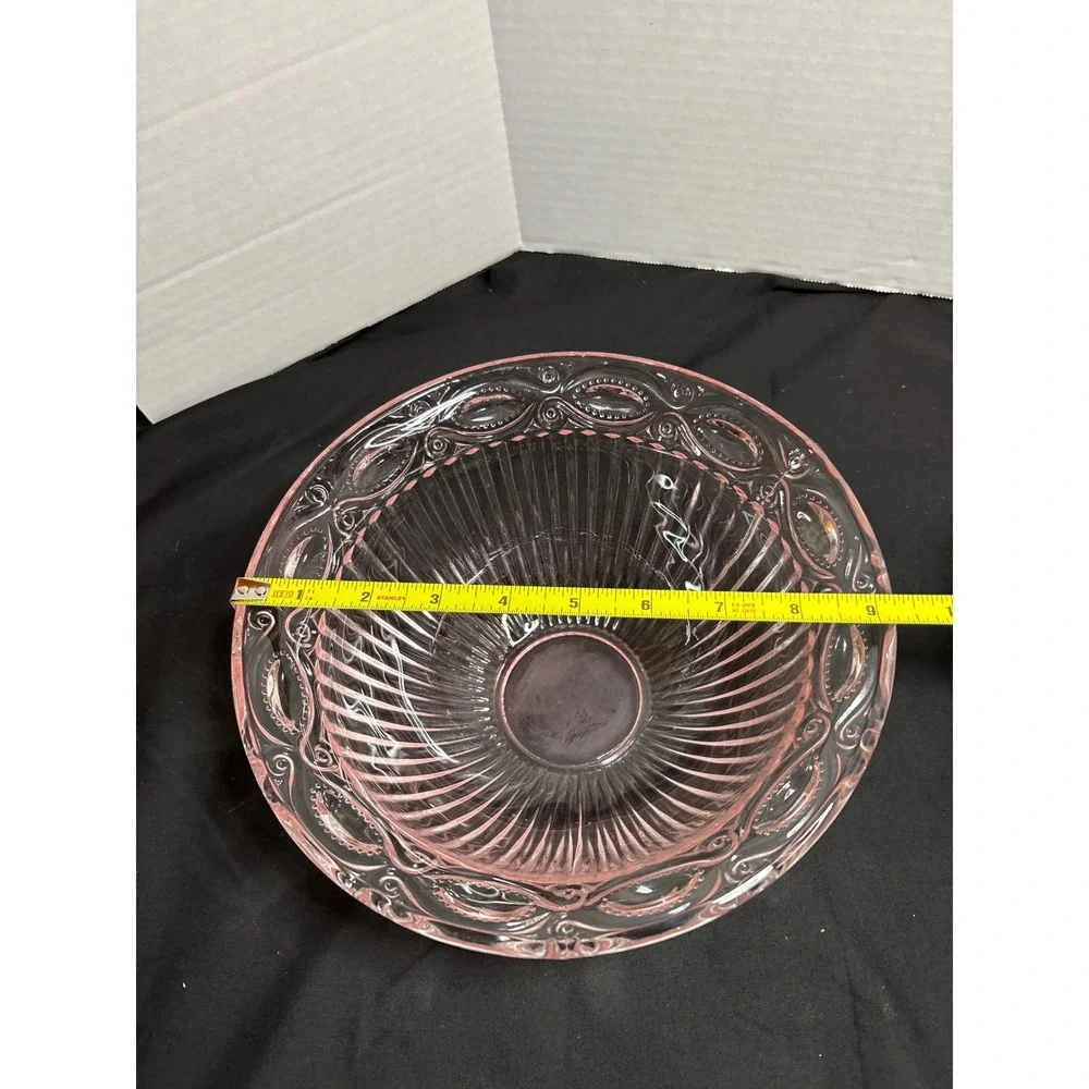 Pink Glass Bowl, Decorative Candy Dish, Serving Bowl, Home Decor, Kitchen